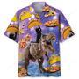 Dinosaur Pizza Cat Hawaiian Shirt