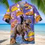 Dinosaur Pizza Cat Hawaiian Shirt