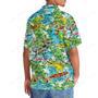 Dinosaur Surfing Hawaiian Shirt