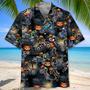 Dirt Bike Halloween Night Hawaiian Shirt