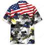 Dirt Track Racing Sprint Car USA Hawaiian Shirt