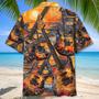 Electric Guitar Art Sunset Hawaiian Shirt