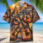 Electric Guitar Art Sunset Hawaiian Shirt