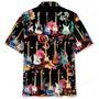 Electric Guitar Flower Hawaiian Shirt