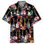 Electric Guitar Flower Hawaiian Shirt