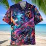 Electric Guitar Rock n Roll Skull Hawaiian Shirt