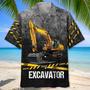 Excavator Safety Hawaiian Shirt