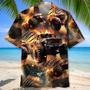 Fire Monster Truck Car Hawaiian Shirt