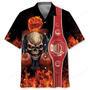 Fire Skull Boxing Hawaiian Shirt