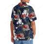 Fire Truck Dark Blue Hawaiian Shirt