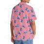 Flamingo Blue Pink Hawaiian Shirt