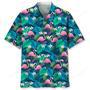 Flamingo Green Hawaiian Shirt