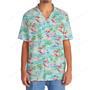 Flamingo Retro Beach Hawaiian Shirt