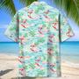 Flamingo Retro Beach Hawaiian Shirt