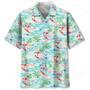 Flamingo Retro Beach Hawaiian Shirt