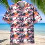 Flamingo Retro Sunset Hawaiian Shirt