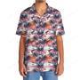 Flamingo Retro Sunset Hawaiian Shirt