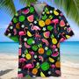 flamingo tropical hawaiian shirt