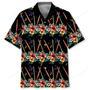 Flute Hibiscus Hawaiian Shirt