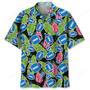 Football Blue Tropical Hawaiian Shirt