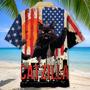 Funny America Black Cat Hawaiian Shirt