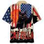 Funny America Black Cat Hawaiian Shirt