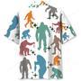 Funny Bigfoot Hawaiian Shirt