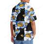 Funny Black Cat Taco Blue Hawaiian Shirt