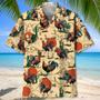 Funny Cowboy Riding Rooster Hawaiian Shirt