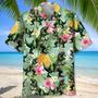 Funny Dinosaur Pineapple Hawaiian Shirt