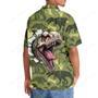 Funny Dinosaur Surfing Hawaiian Shirt