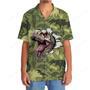 Funny Dinosaur Surfing Hawaiian Shirt