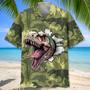 Funny Dinosaur Surfing Hawaiian Shirt