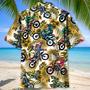 Funny Dirt Bike Racing Yellow Hawaiian Shirt