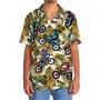 Funny Dirt Bike Racing Yellow Hawaiian Shirt