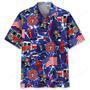 Funny Firefighter Blue Hawaiian Shirt