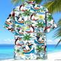 Funny Penguin Surfing Hawaiian Shirt