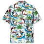 Funny Penguin Surfing Hawaiian Shirt