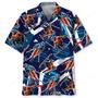 Funny Skiing Hawaiian Shirt Men