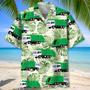 Garbage Truck Green Hawaiian Shirt