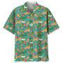 Golden Retriever Hawaiian Beach Hawaiian Shirt