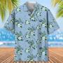 Golf Blue Tropical Hawaiian Shirt