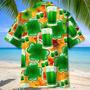 Green Beer Irish St.Patrick Day Hawaiian Shirt