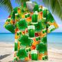 Green Beer Irish St.Patrick Day Hawaiian Shirt