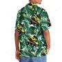 Green Tropical Sprint Car Racing Hawaiian Shirt