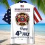 Happy of July USA Firefighter Hawaiian Shirt