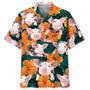 Hibicus Floral Pig Hawaiian Shirt