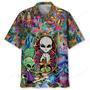 Hippie Alien Mushroom Hawaiian Shirt