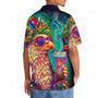 Hippie Bald Eagle Funny Art Hawaiian Shirt