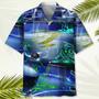 Hockey Neon Hawaiian Shirt